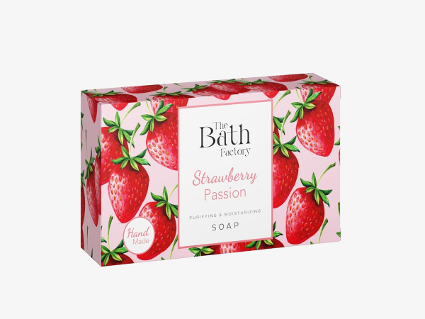 The Bath Factory purifying and moisturizing soap 80g - Strawberry Passion